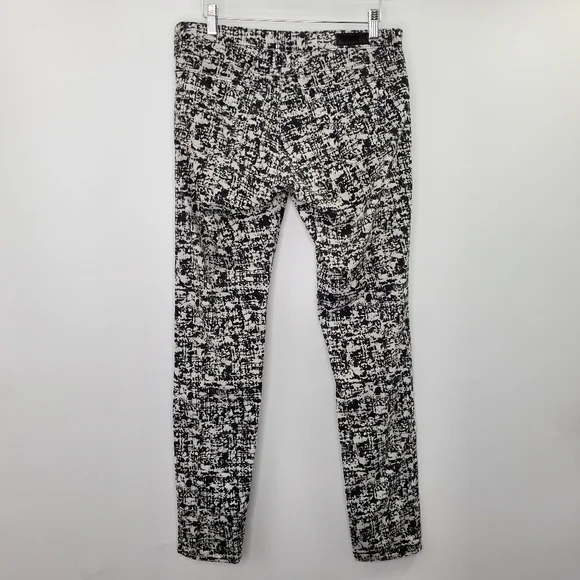 AG Adriano Goldschmied The Legging Super Skinny Jeans White Abstract Print - Picture 4 of 9